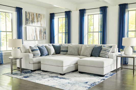 Lowder 4-Piece Sectional with Ottoman