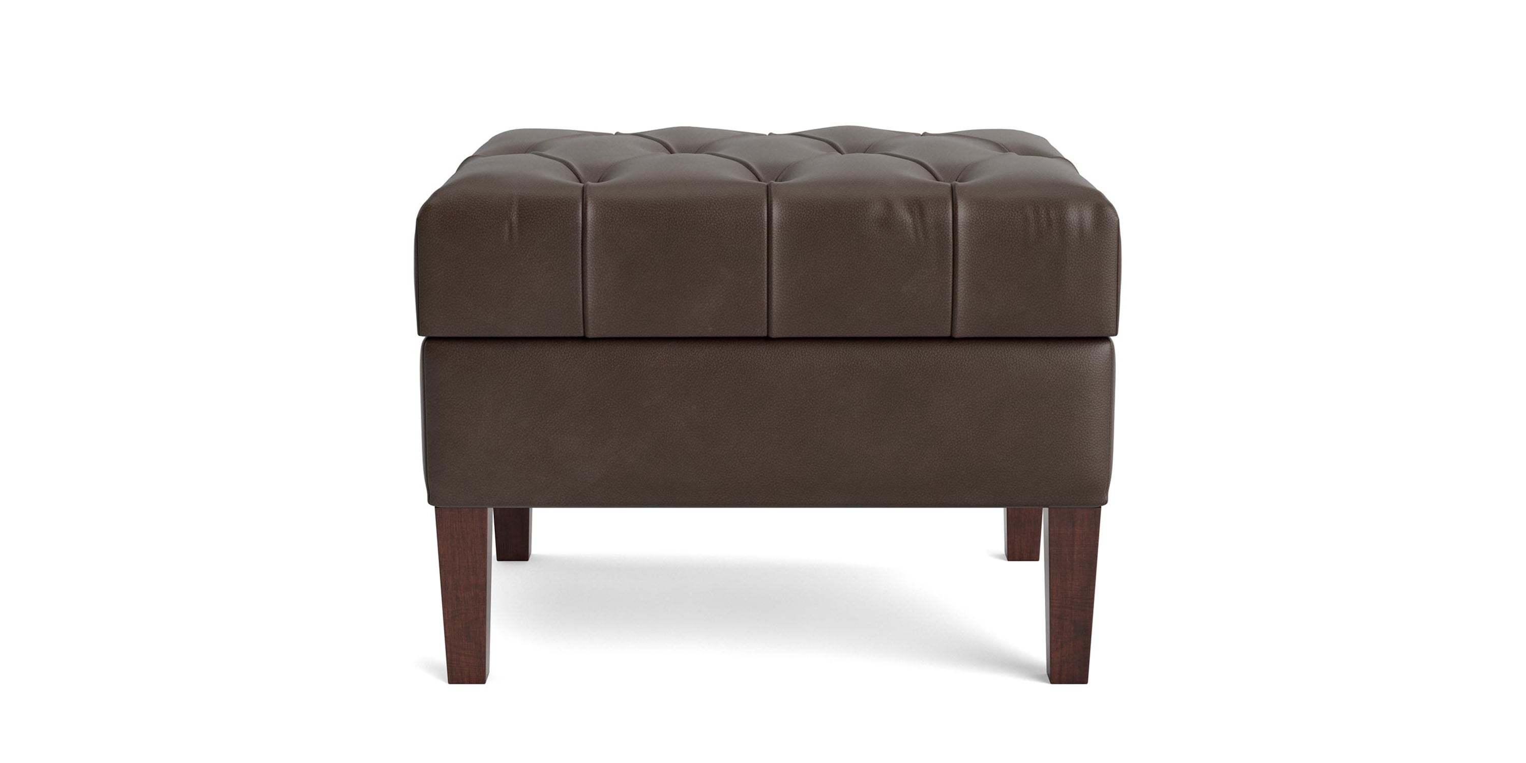 Dover Leather Rectangle Ottoman Bassett