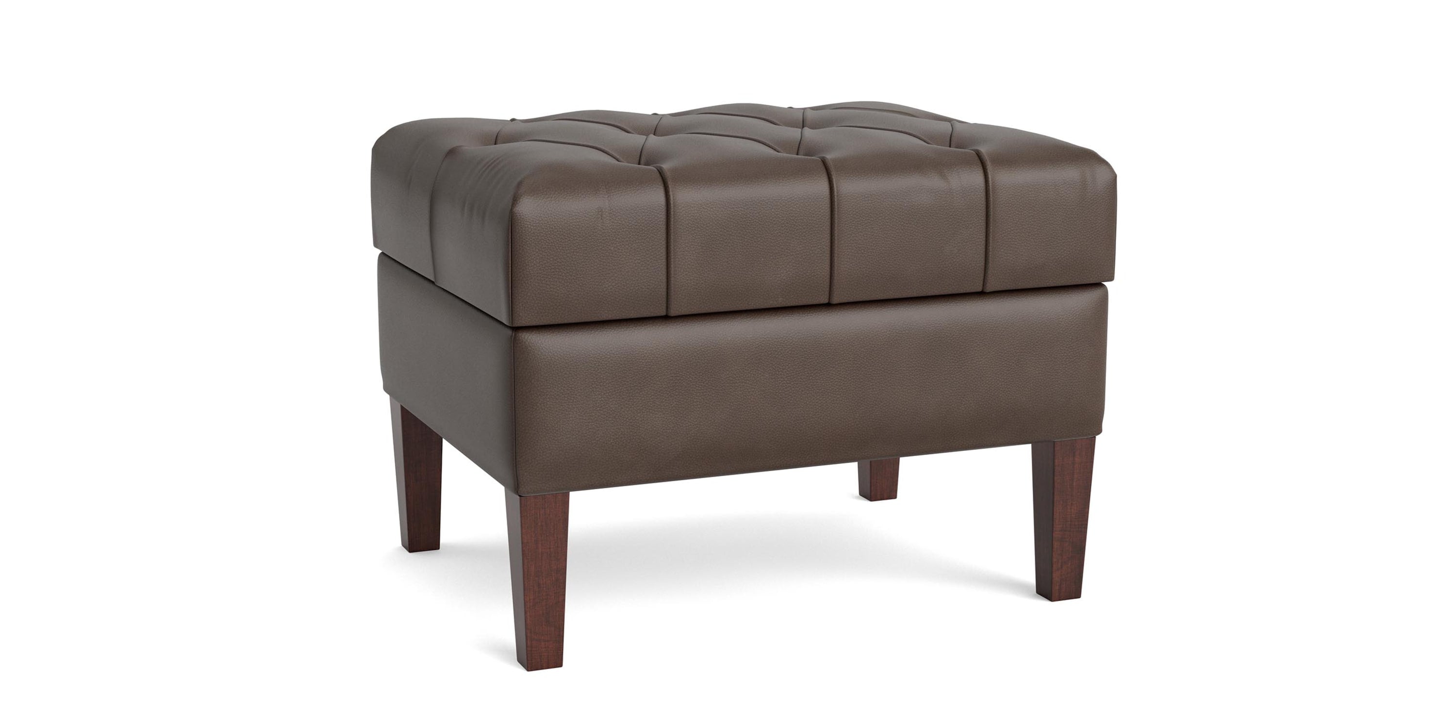 Dover Leather Rectangle Ottoman Bassett