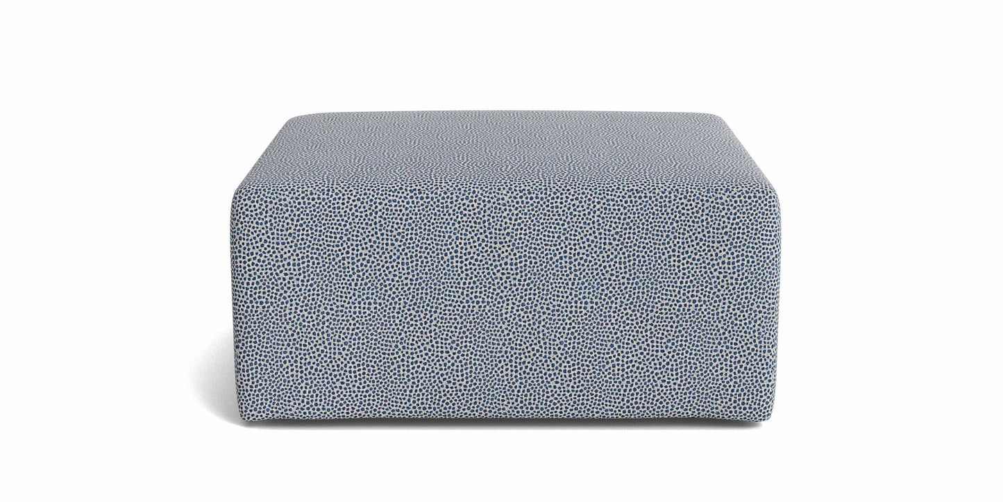 Bassett Rolland 44-Inch Square Ottoman — Your Fabric, USA-Built