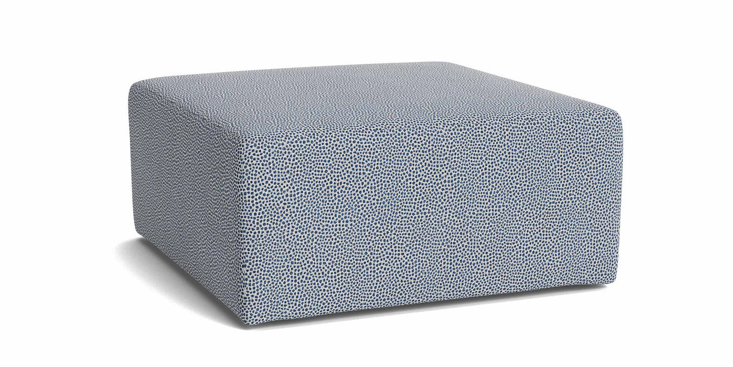 Bassett Rolland 44-Inch Square Ottoman — Your Fabric, USA-Built