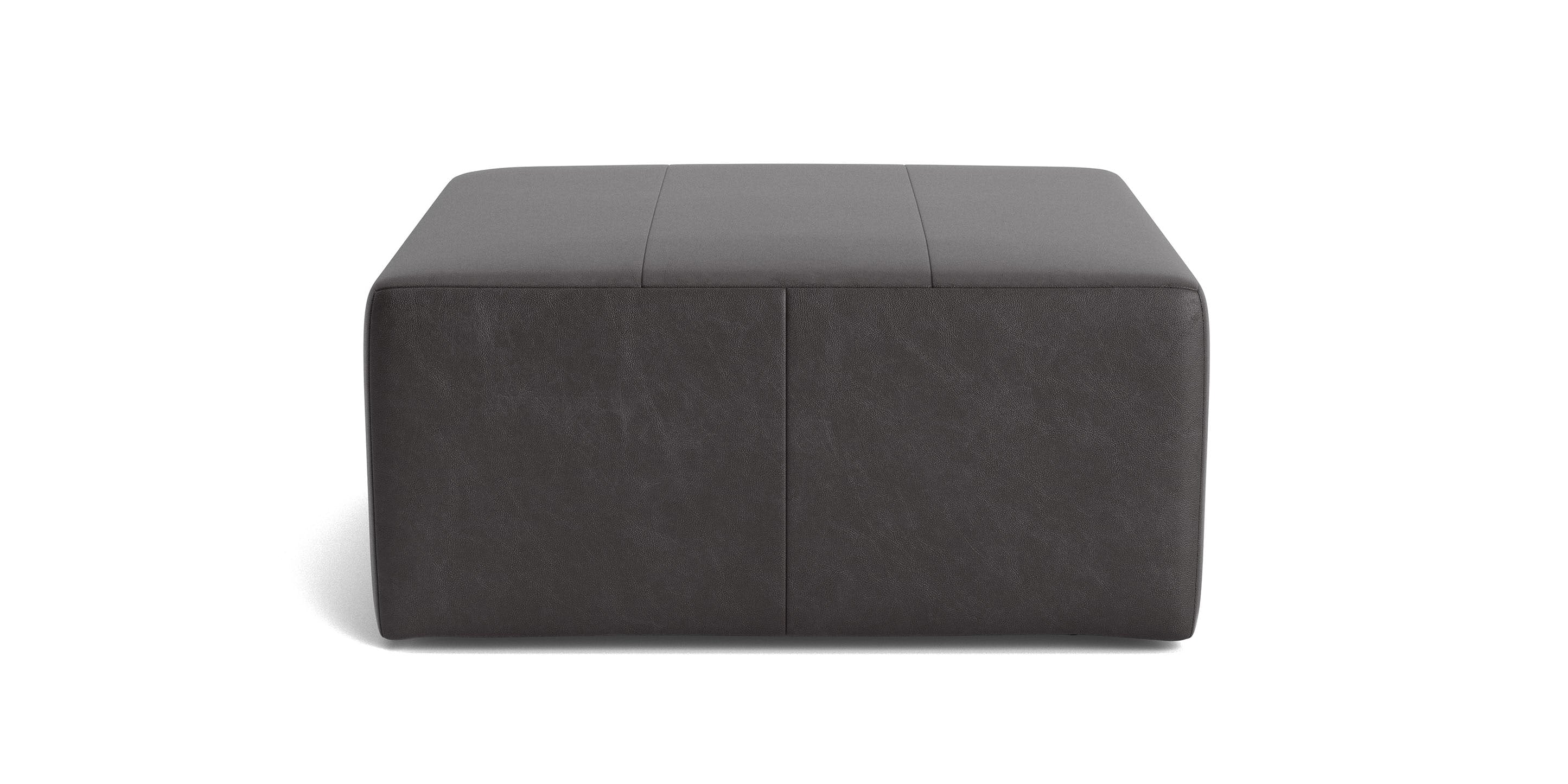 Bassett Rolland 38-Inch Square Ottoman — Custom Leather