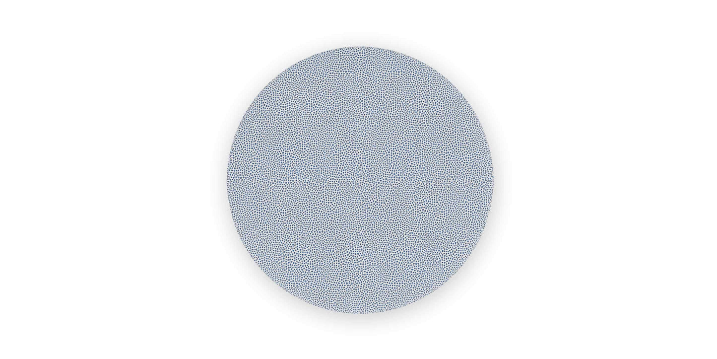 Bassett Rolland 38-Inch Round Ottoman — Custom Fabric, Made in USA