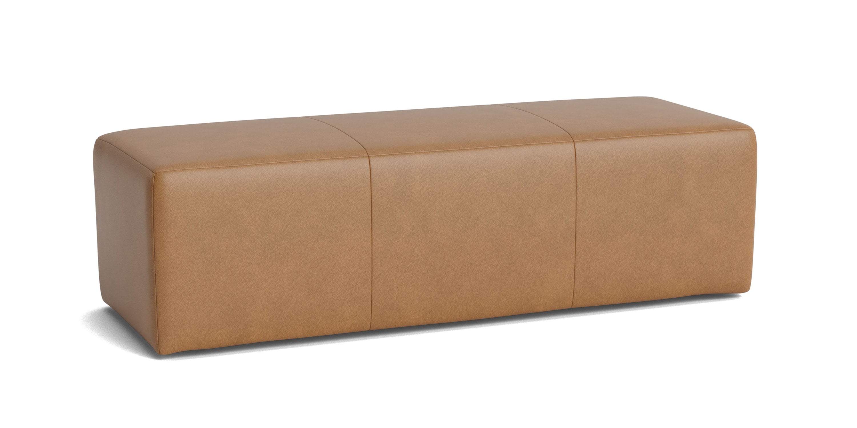Kelly Leather Bench Bassett