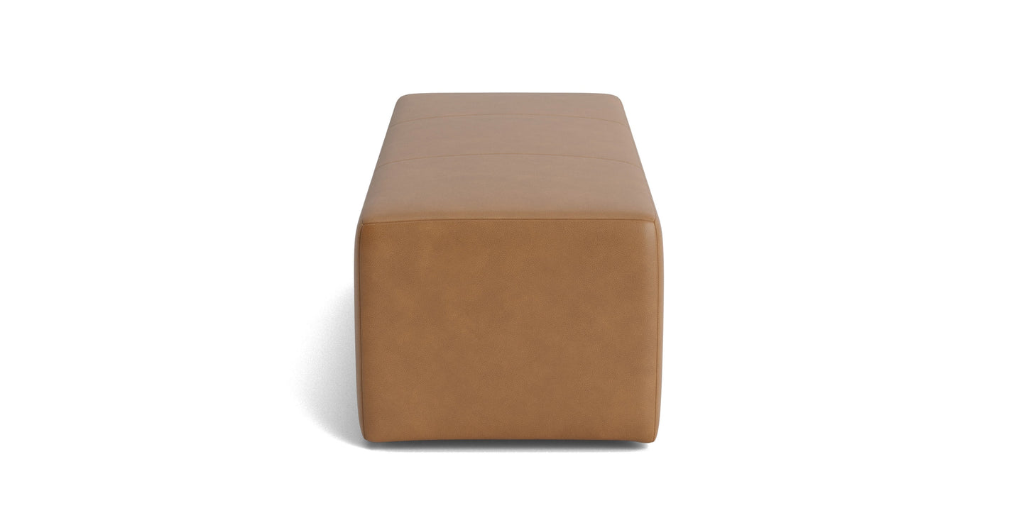 Kelly Leather Bench Bassett