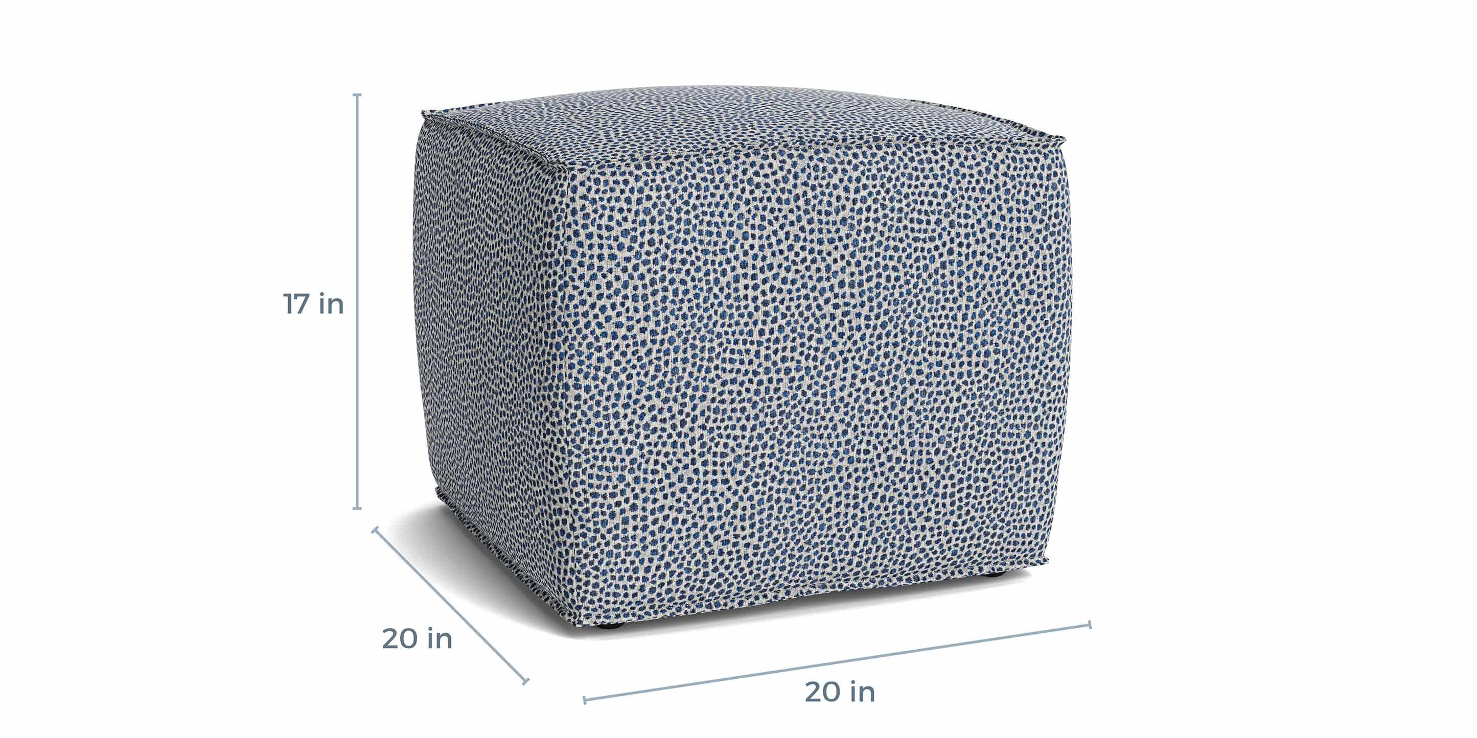 Bassett Rhonda Square Ottoman 40" — Oversized, Your Fabric Bassett Ottoman
