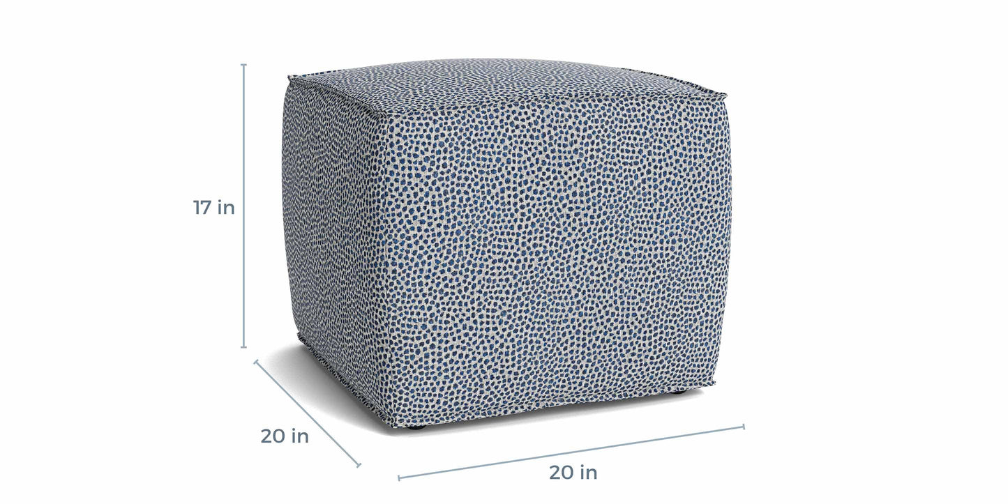 Bassett Rhonda Square Ottoman 40" — Oversized, Your Fabric Bassett Ottoman