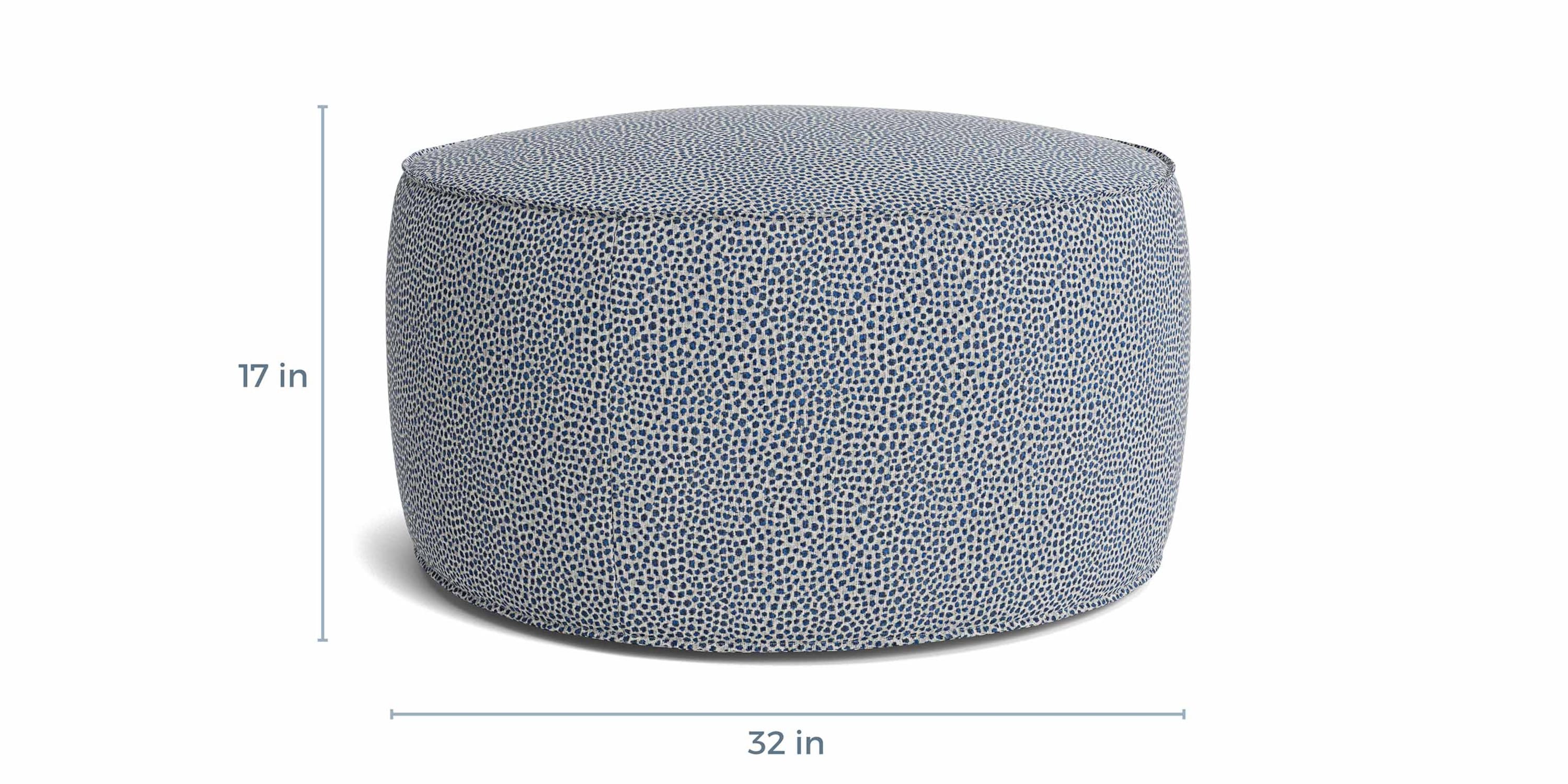 Rhonda Round Ottoman Bassett