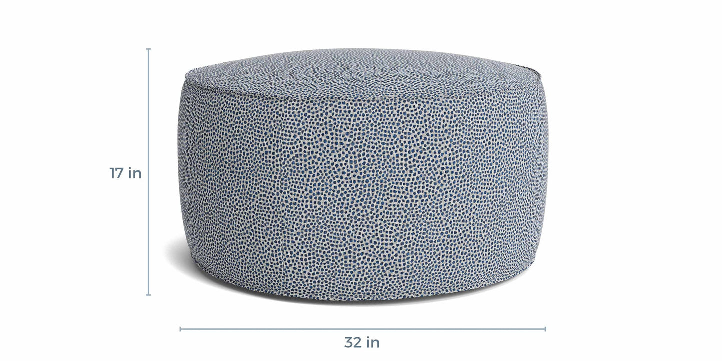 Rhonda Round Ottoman Bassett
