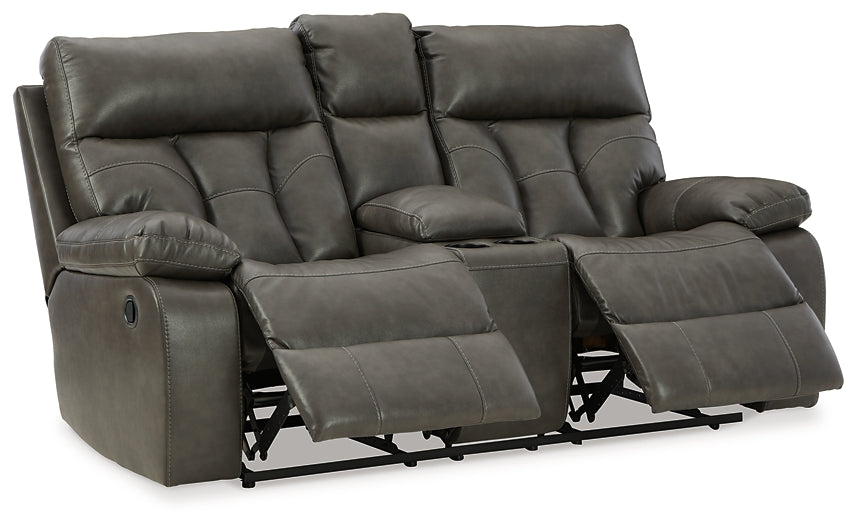 Willamen Reclining Loveseat with Console