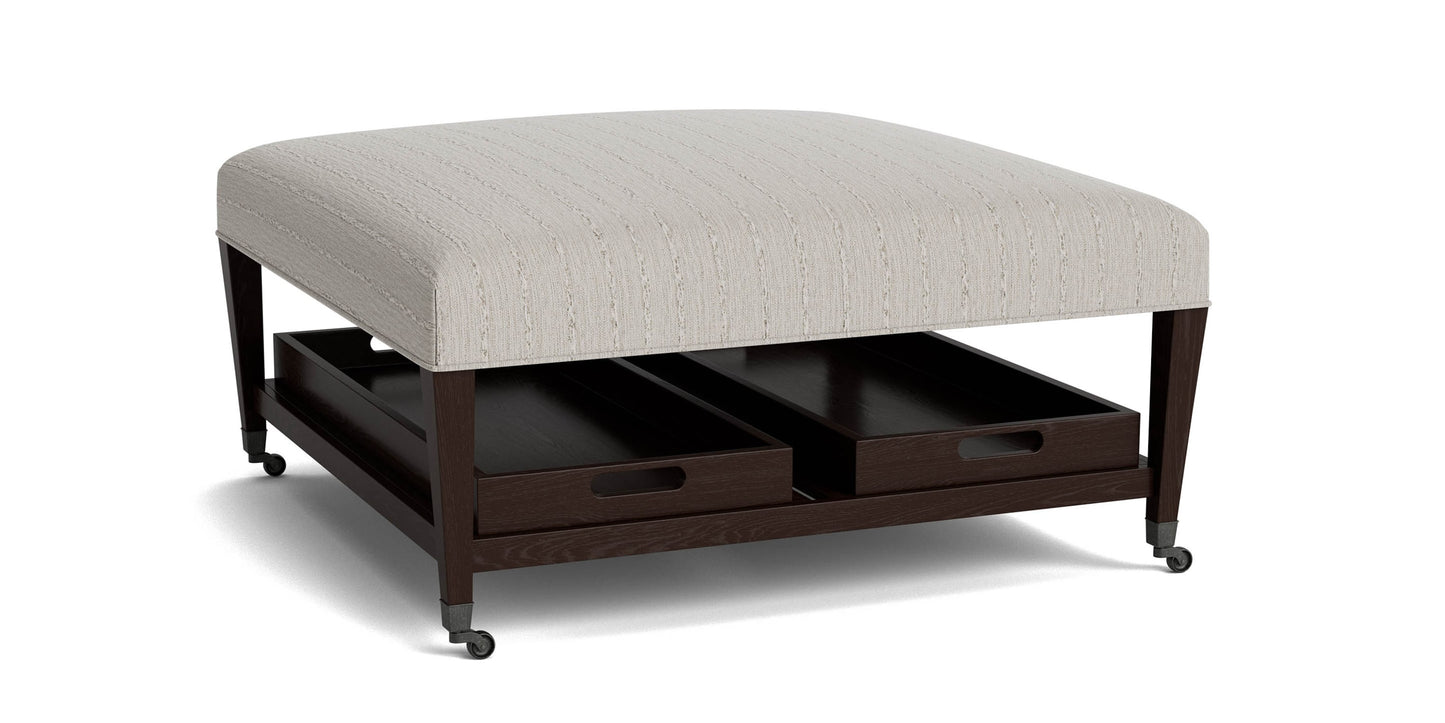 Kara Ottoman with Trays Bassett