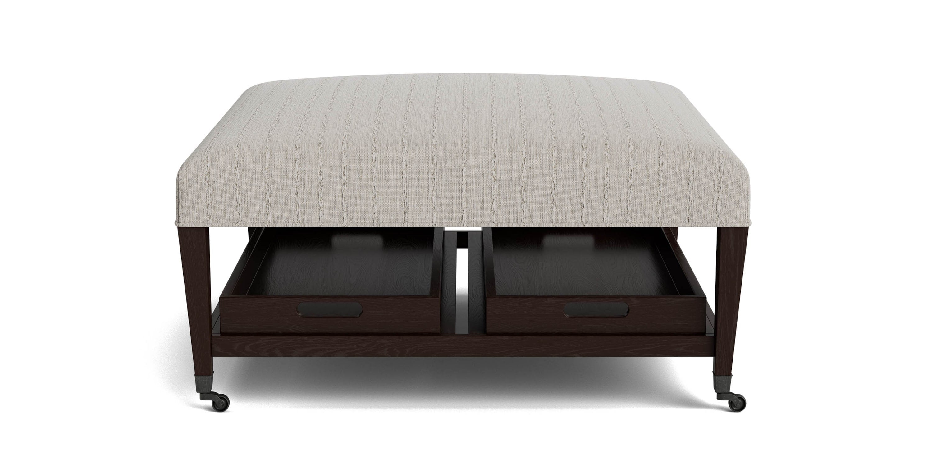 Kara Ottoman with Trays Bassett