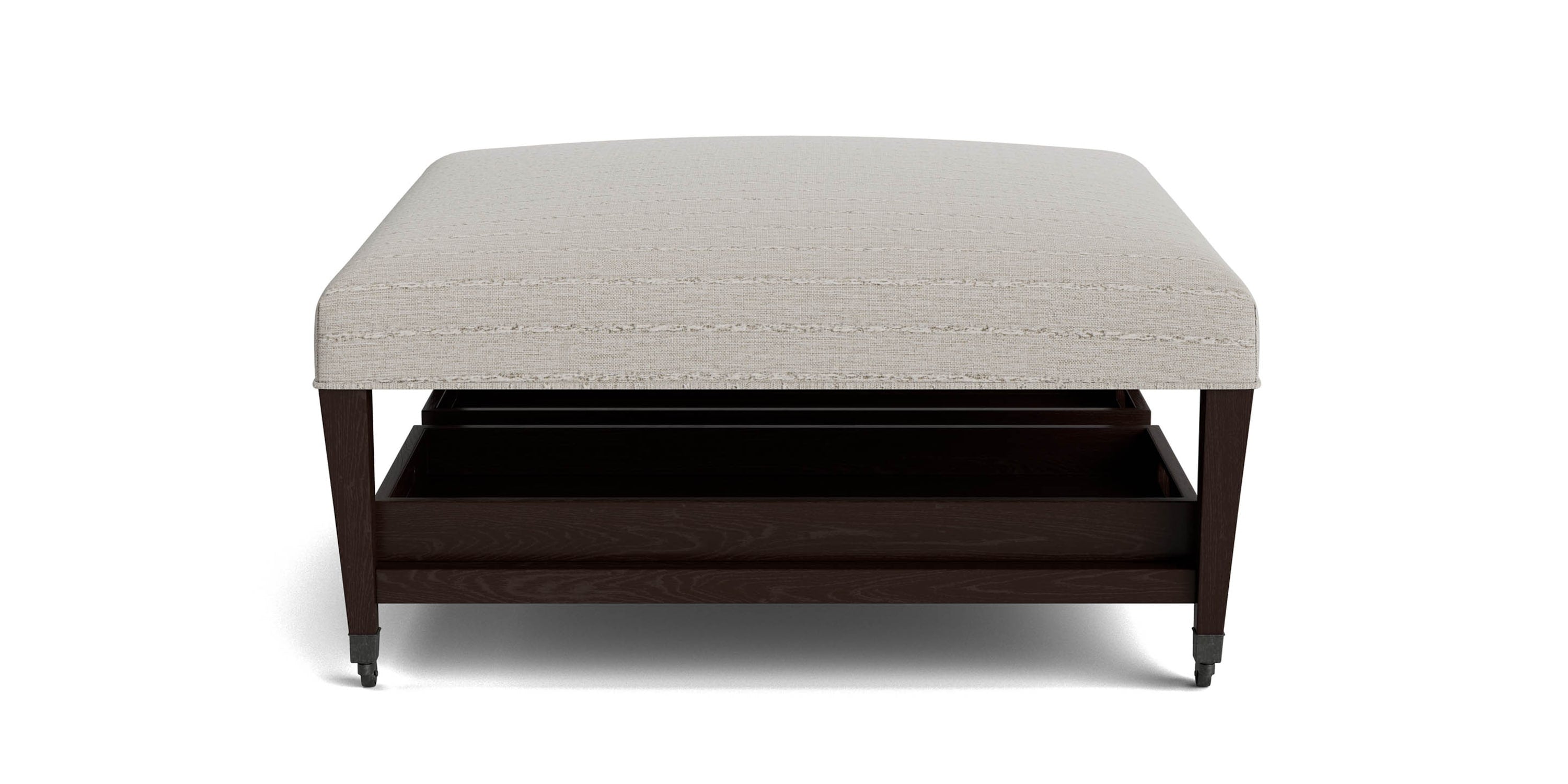 Kara Ottoman with Trays Bassett
