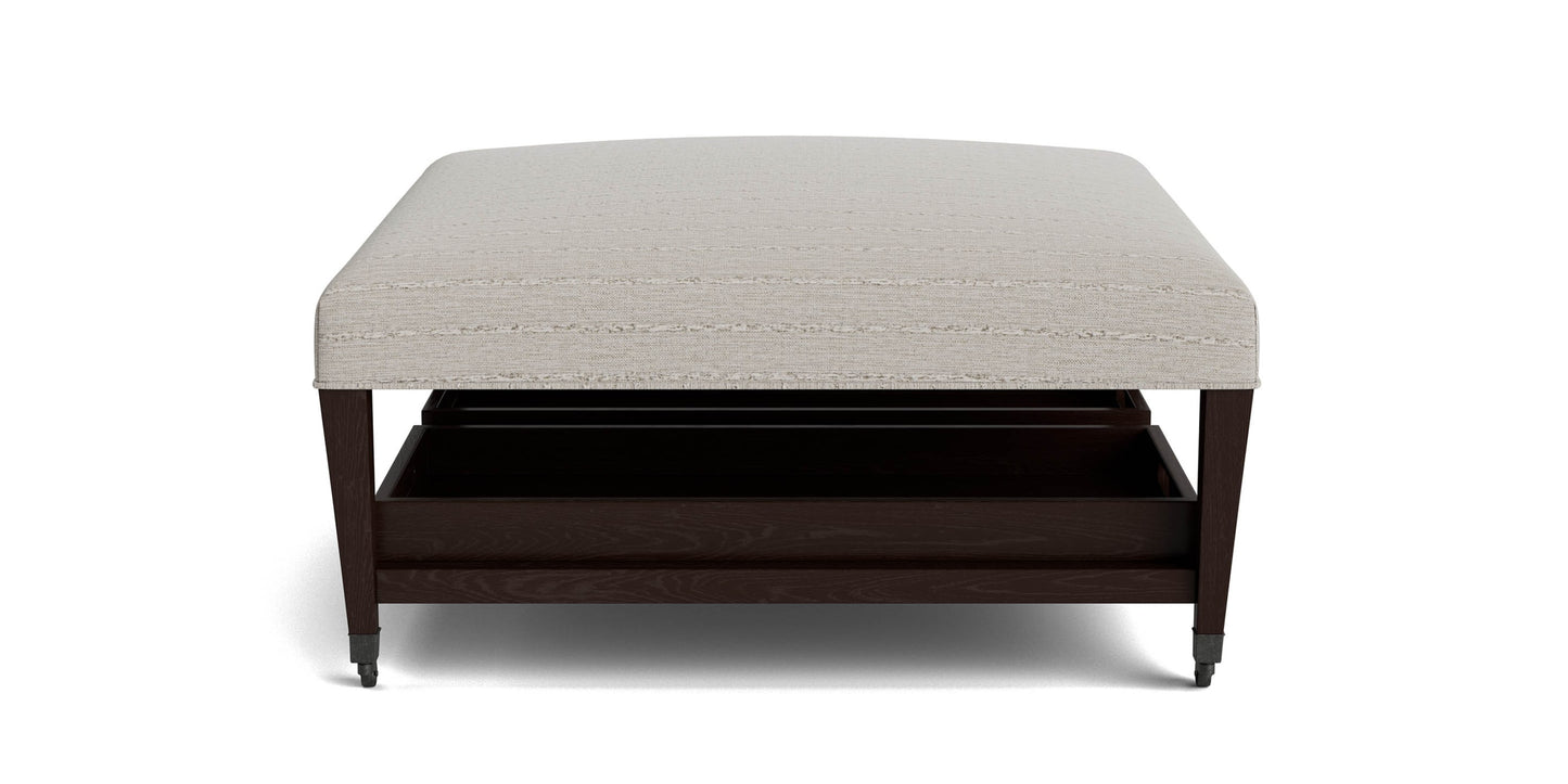 Kara Ottoman with Trays Bassett