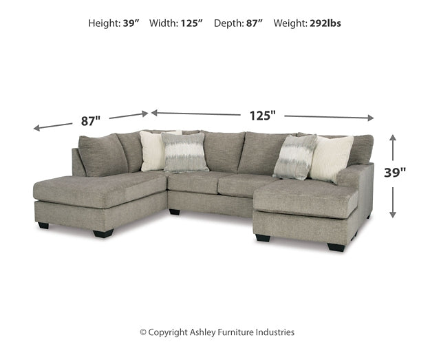 Creswell 2-Piece Sectional with Ottoman