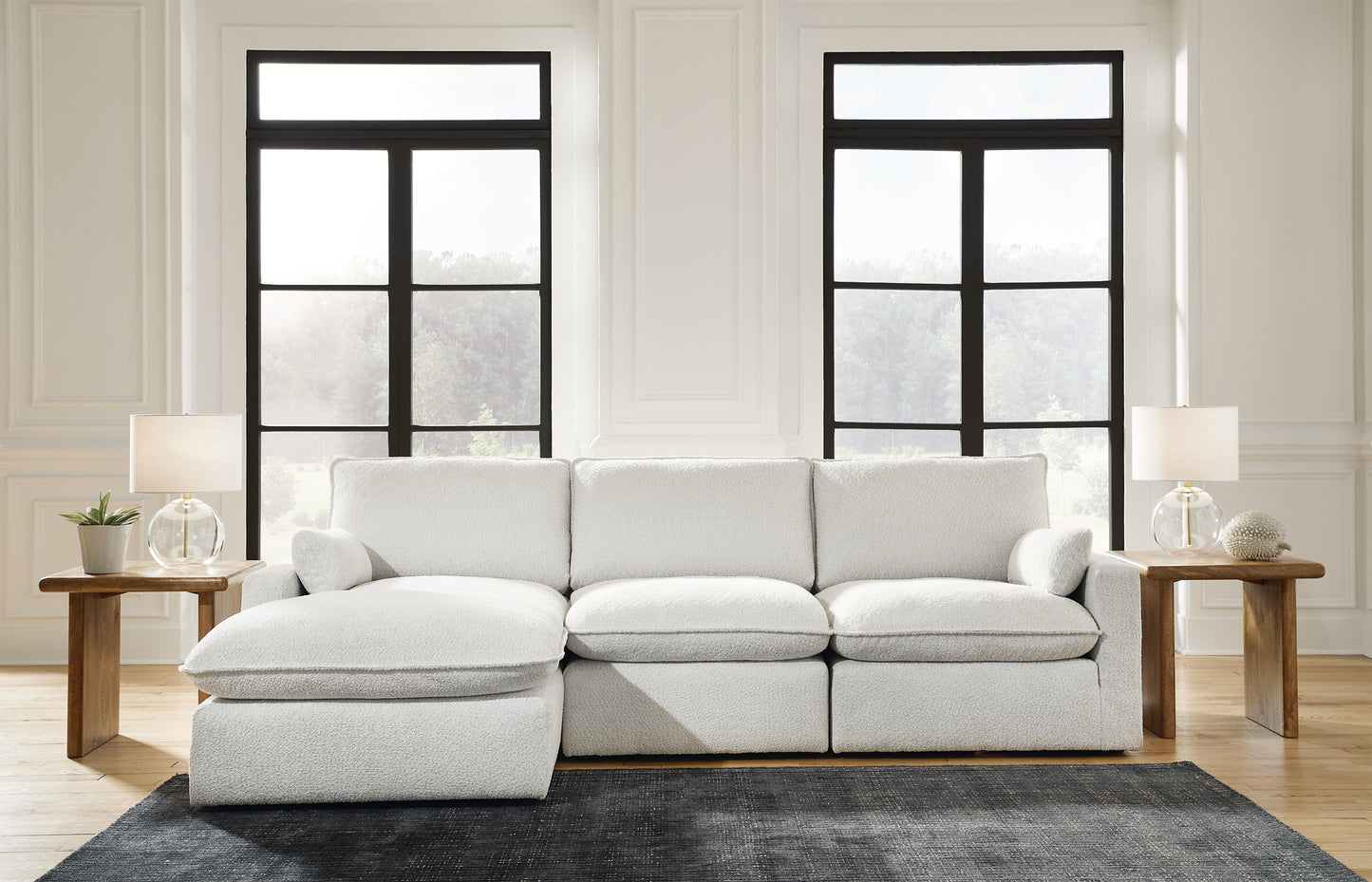 Gimma 3-Piece Sectional with Ottoman