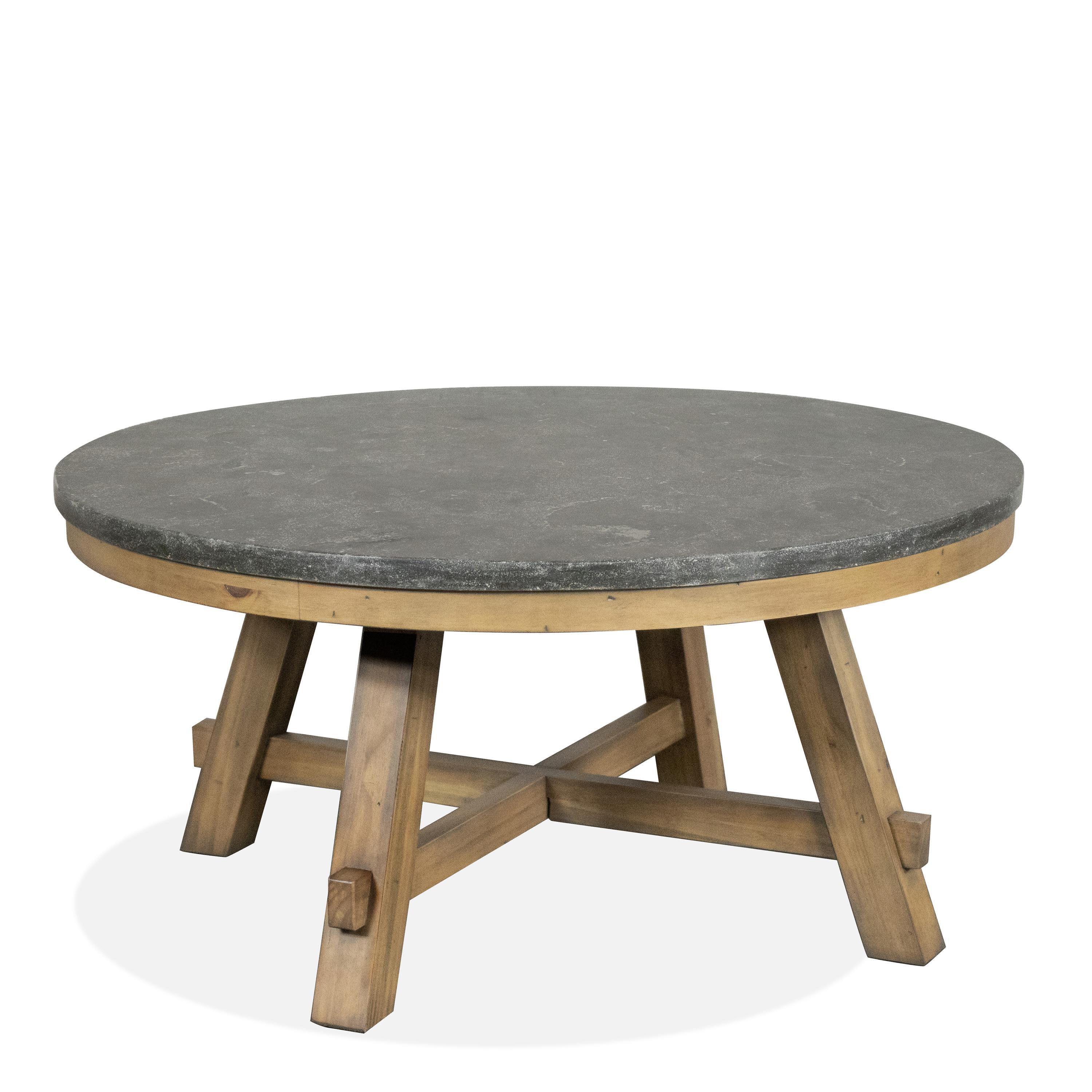 Weatherford Rnd Cktl Tbl-blustone Top Riverside Furniture Tables