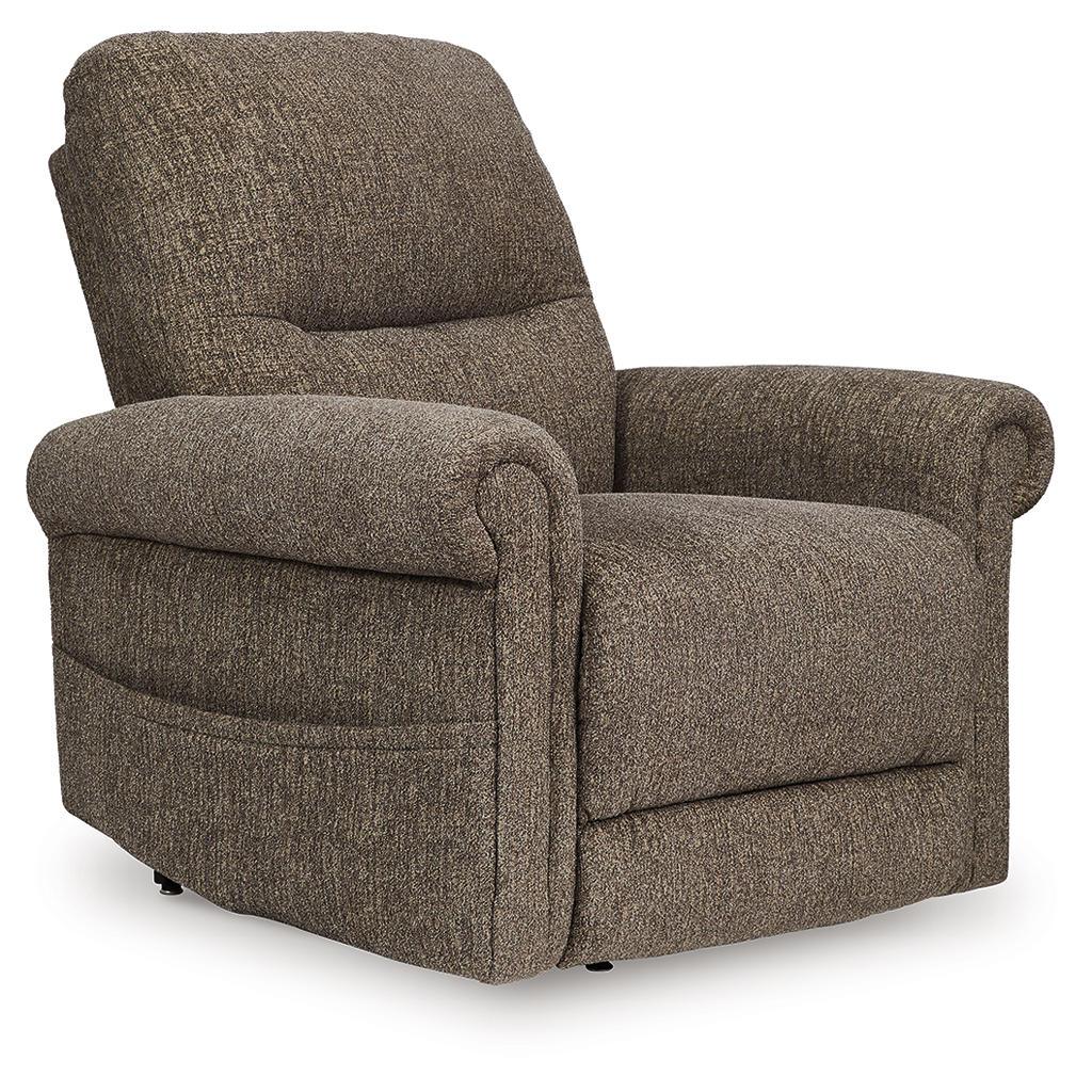 Aureta Power Lift Recliner — Earth Nuvella, Stand-Assist Comfort Signature Design by Ashley® Living Room