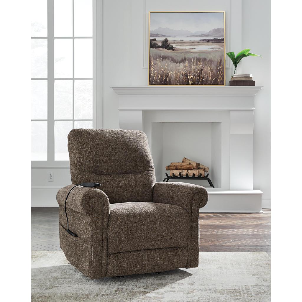 Aureta Power Lift Recliner — Earth Nuvella, Stand-Assist Comfort Signature Design by Ashley® Living Room