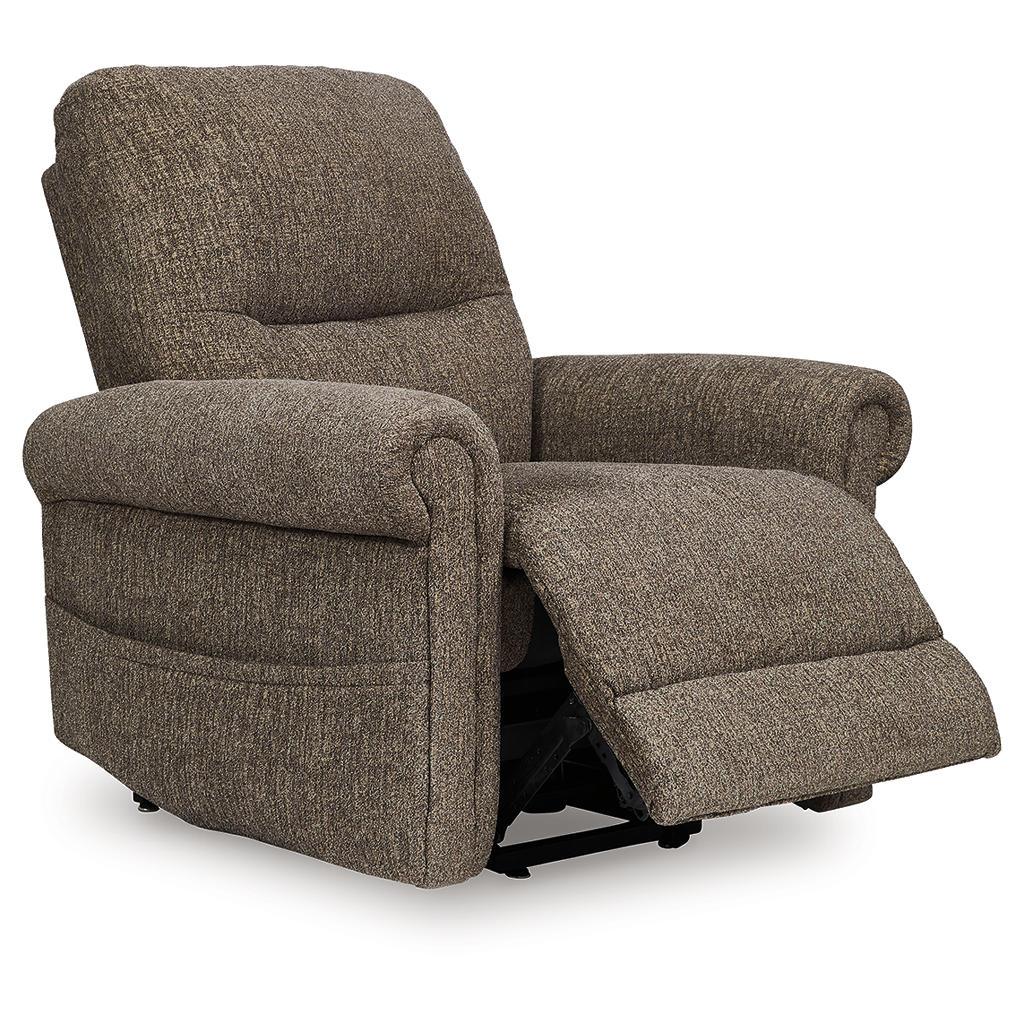 Aureta Power Lift Recliner — Earth Nuvella, Stand-Assist Comfort Signature Design by Ashley® Living Room