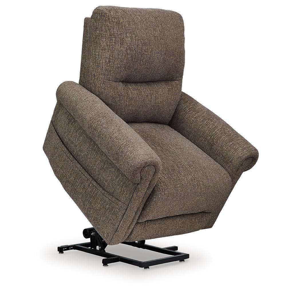Aureta Power Lift Recliner — Earth Nuvella, Stand-Assist Comfort Signature Design by Ashley® Living Room