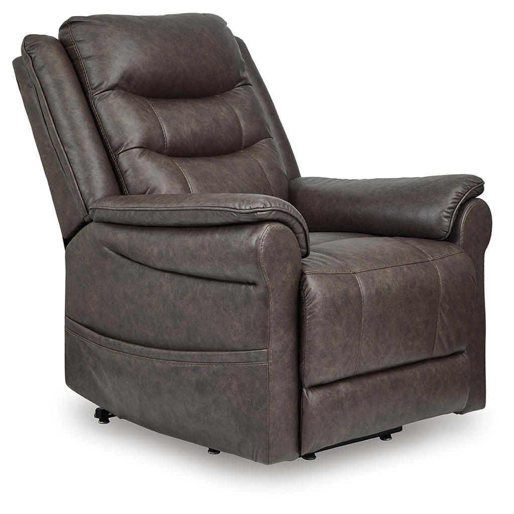 Oatman Power Lift Recliner — Umber with Heat and Massage Signature Design by Ashley® Living Room