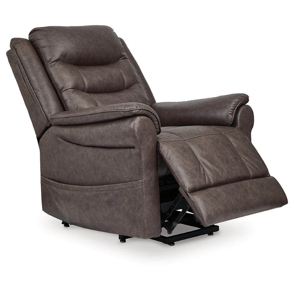 Oatman Power Lift Recliner — Umber with Heat and Massage Signature Design by Ashley® Living Room