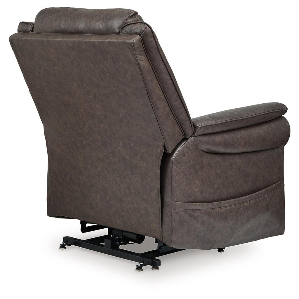 Oatman Power Lift Recliner — Umber with Heat and Massage Signature Design by Ashley® Living Room