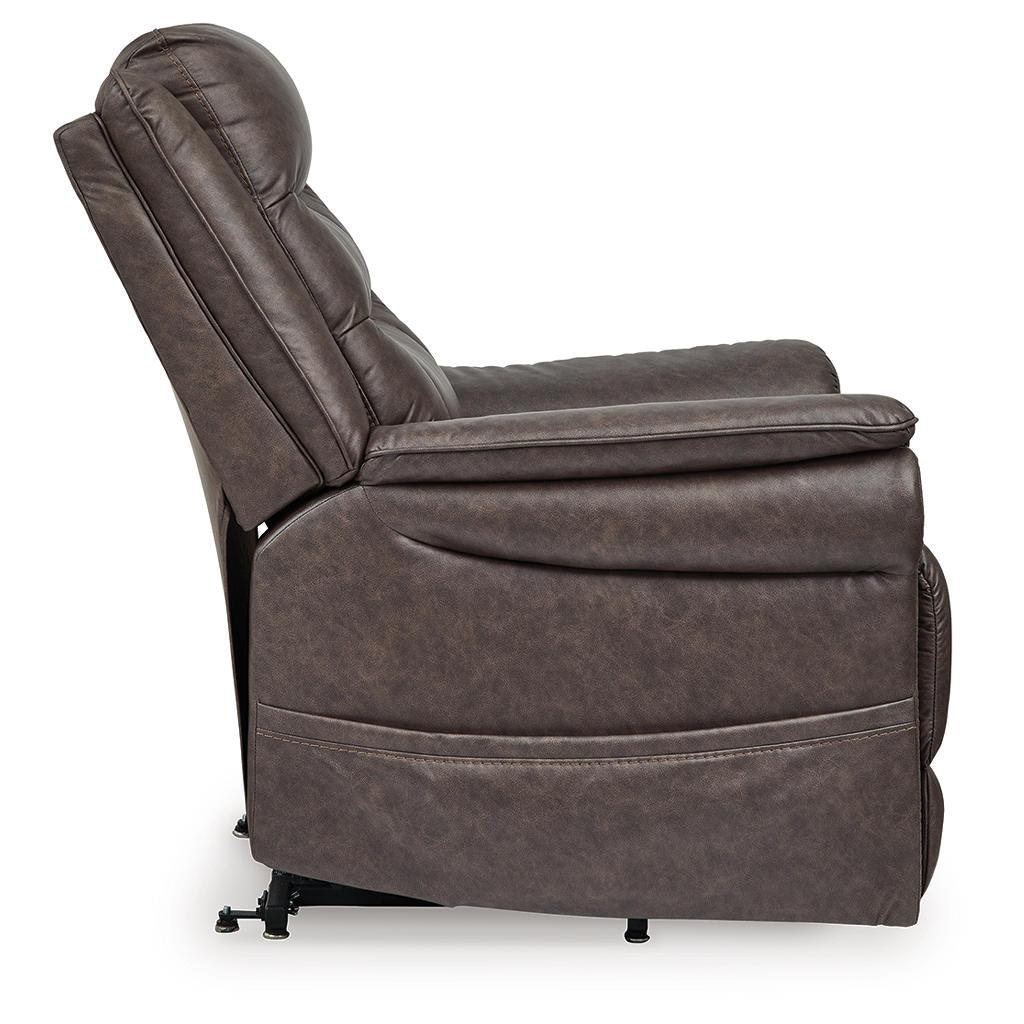 Oatman Power Lift Recliner — Umber with Heat and Massage Signature Design by Ashley® Living Room