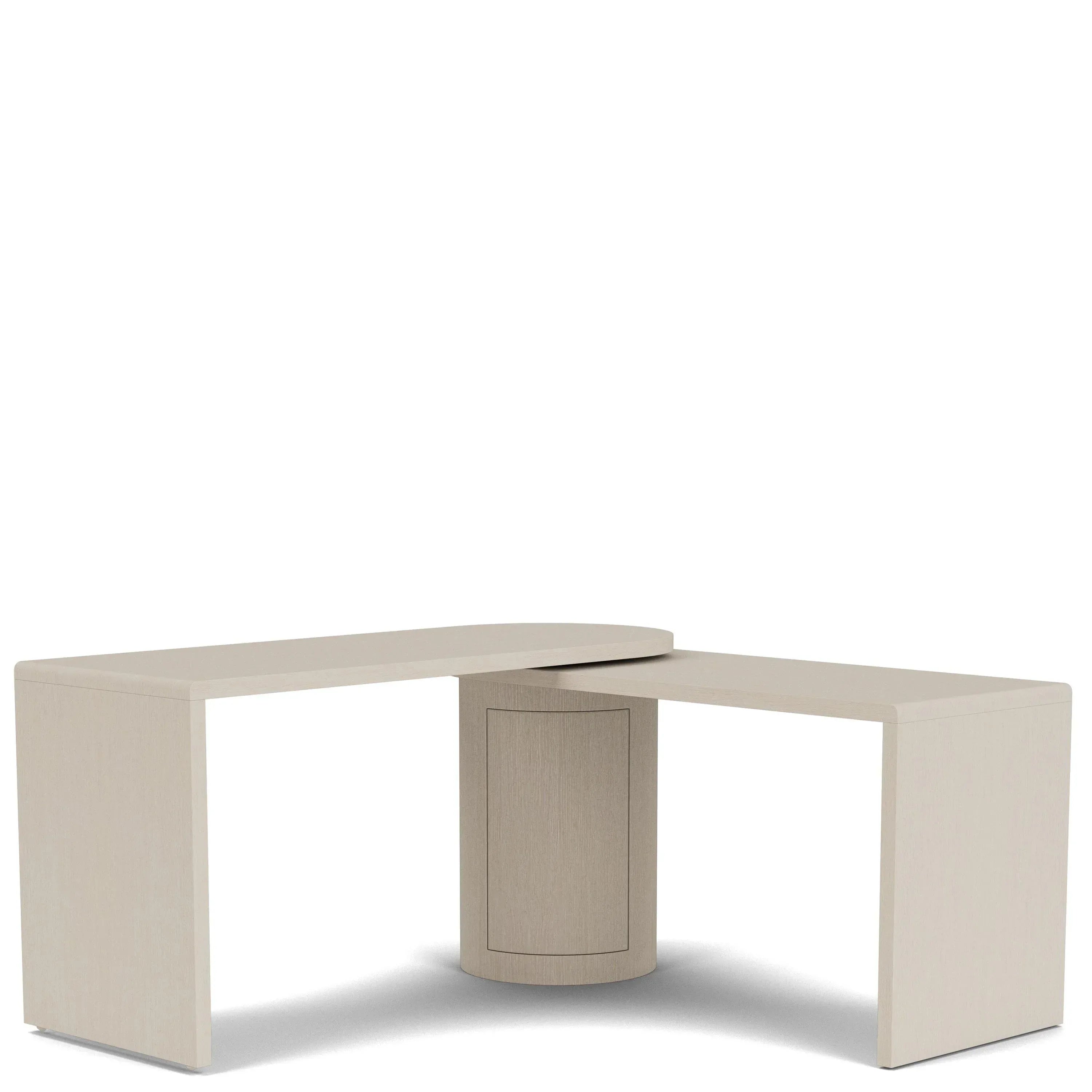 Riverside Maren Swivel Desk Top — White Sand Riverside Furniture Desks