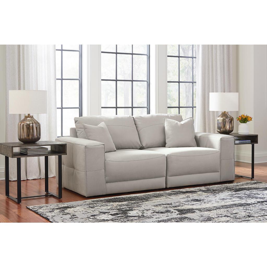 Next-Gen Gaucho 2-Piece Sectional Loveseat — Gray Benchcraft® Living Room
