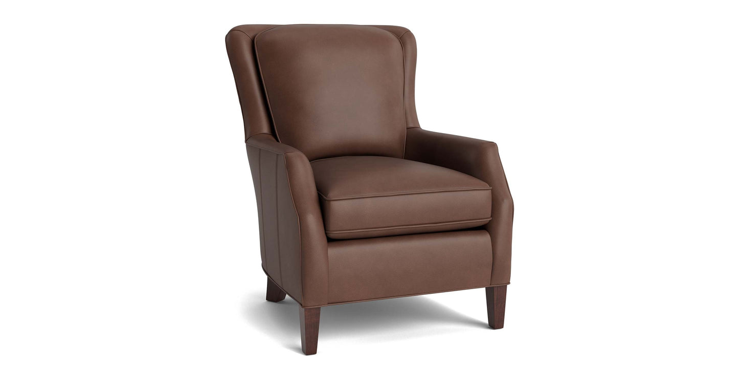 Kent Leather Slope Arm Chair Bassett