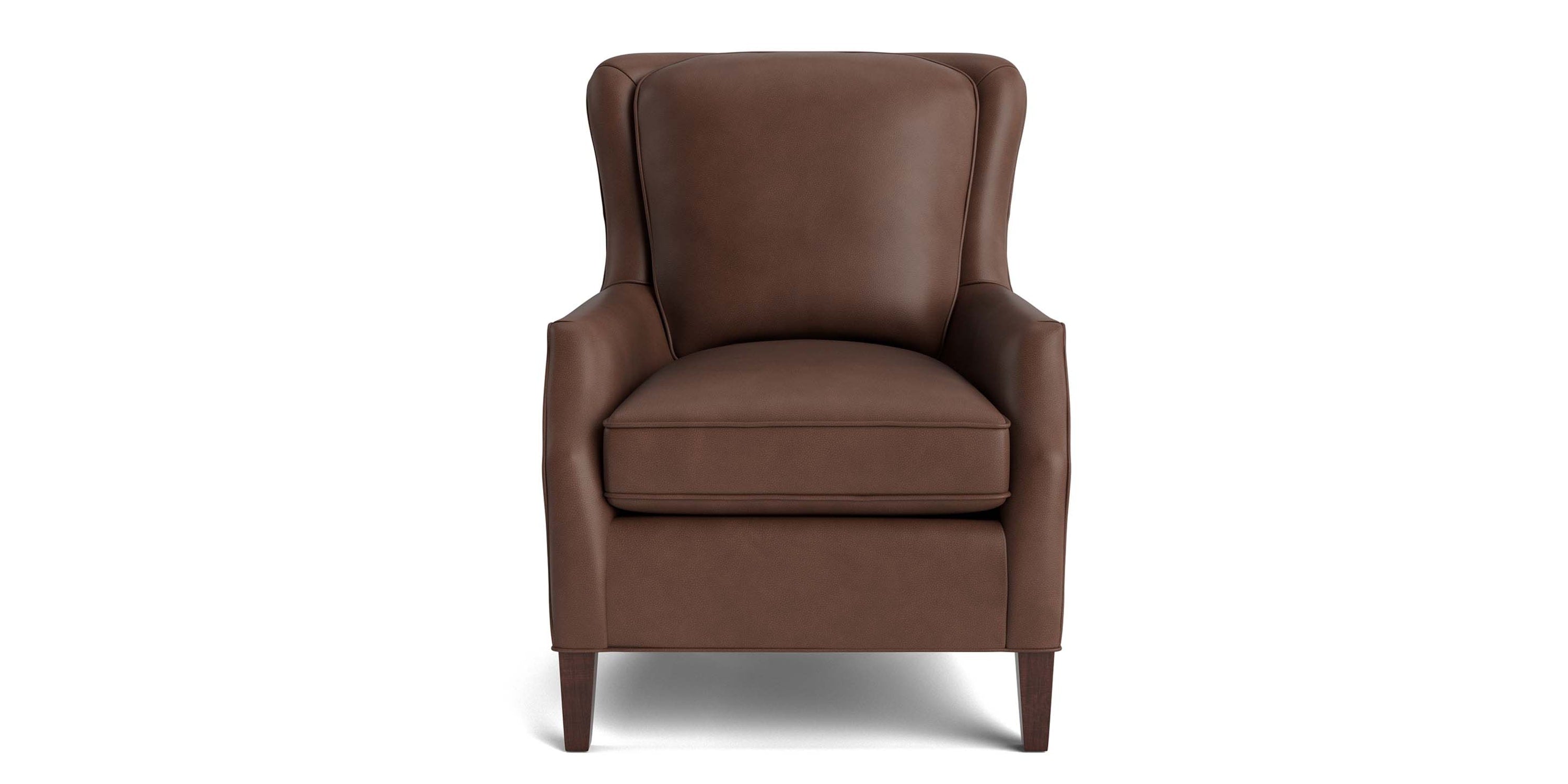 Kent Leather Slope Arm Chair Bassett