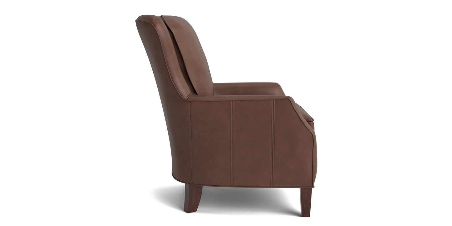 Kent Leather Slope Arm Chair Bassett