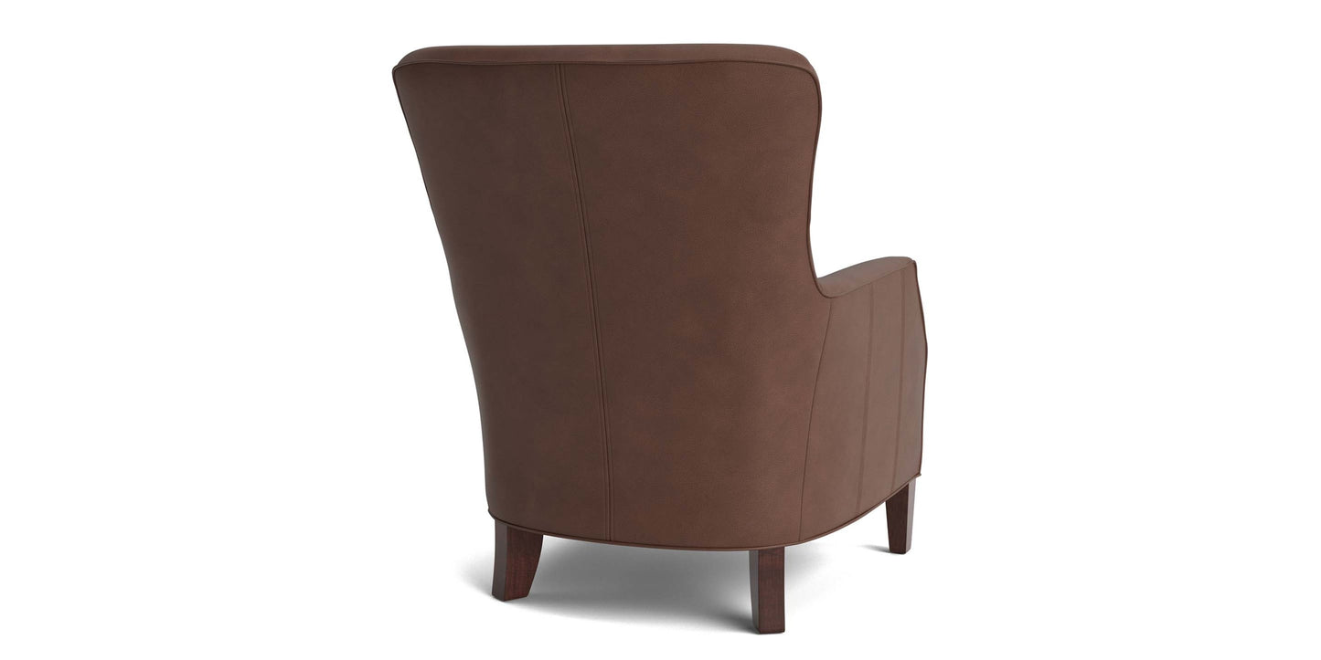 Kent Leather Slope Arm Chair Bassett