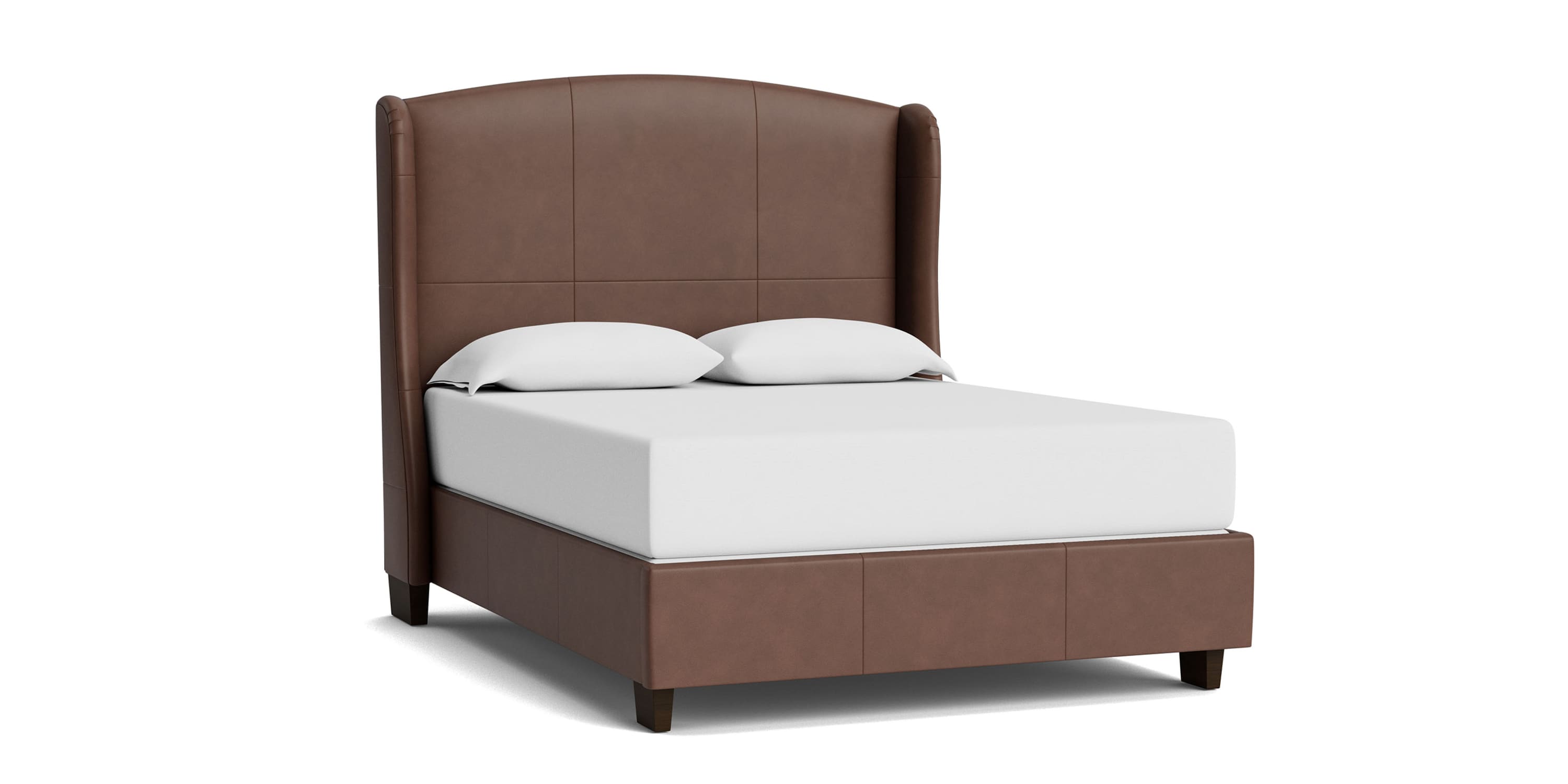 Paris Leather Upholstered Bed Bassett Bedroom Furniture