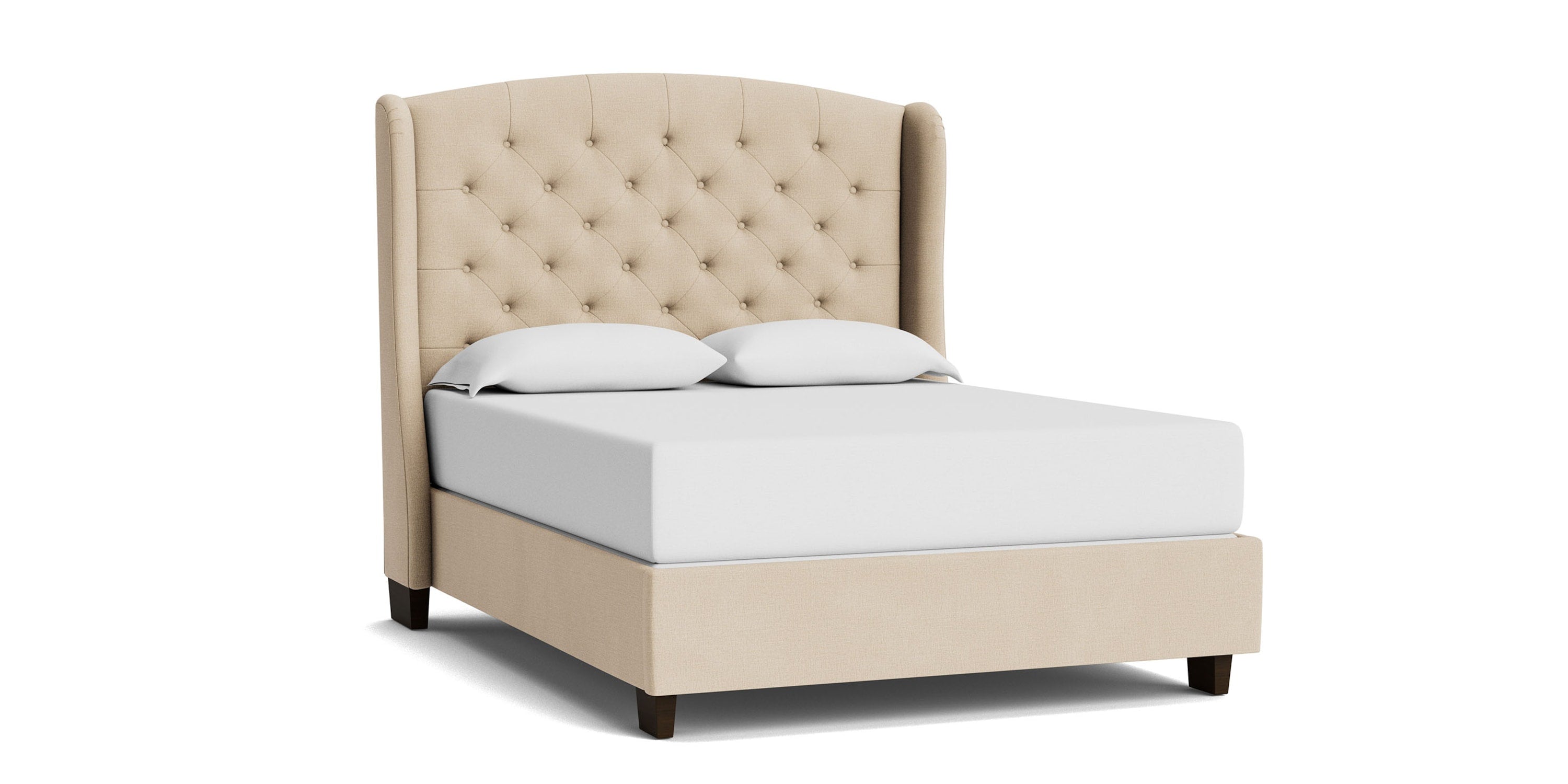 Paris Tufted Upholstered Bed Bassett
