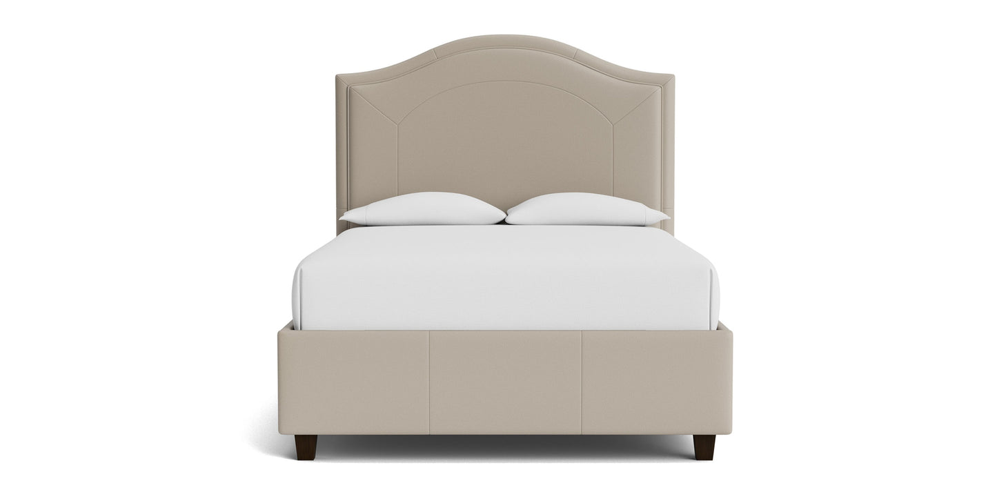 Vienna Leather Upholstered Storage Bed Bassett Bedroom Furniture