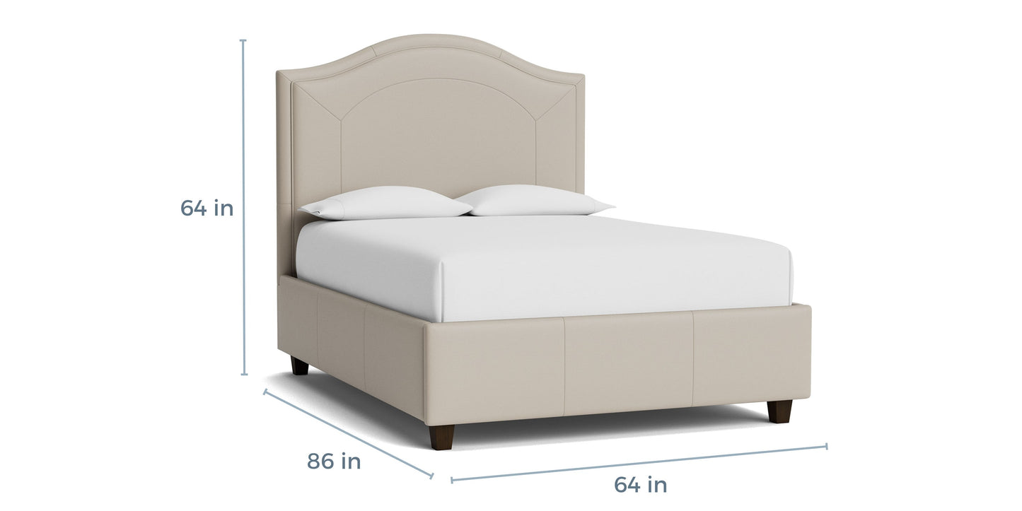 Vienna Leather Upholstered Bed