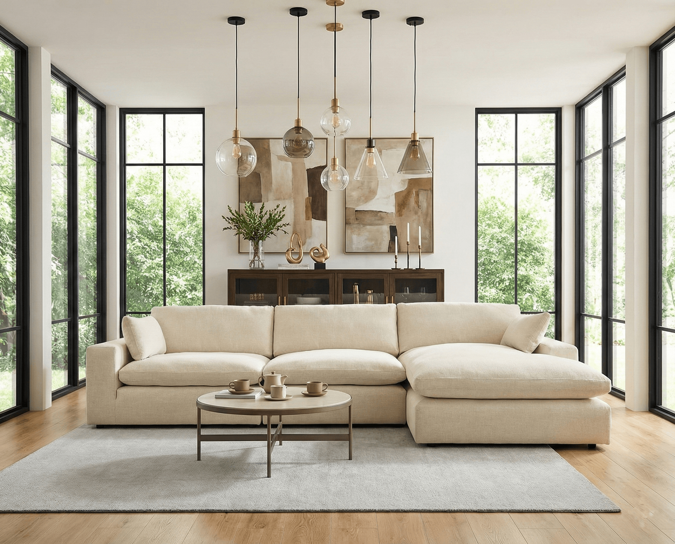 Elyza 3-Piece Sectional with Chaise Benchcraft® Living Room