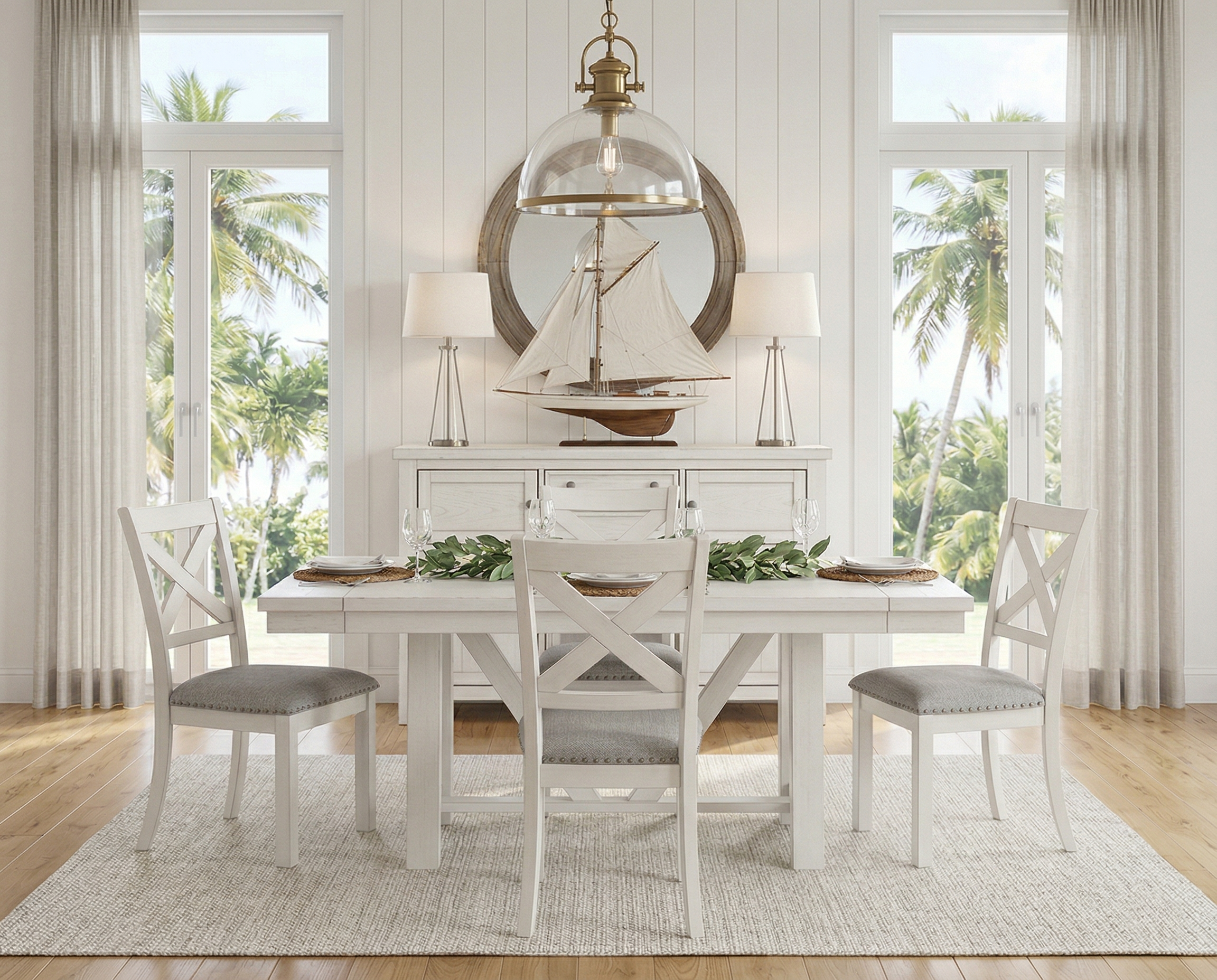DOORBUSTER! Robbinsdale Counter Height Dining Table and 4 Barstools