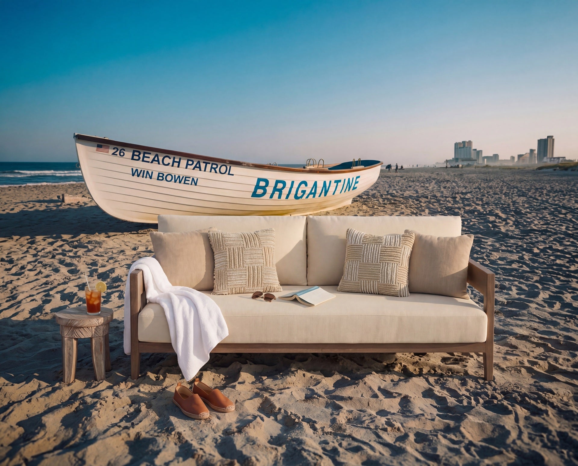DOORBUSTER! Serene Bay Outdoor Sofa with Cushion Signature Design by Ashley® Outdoor