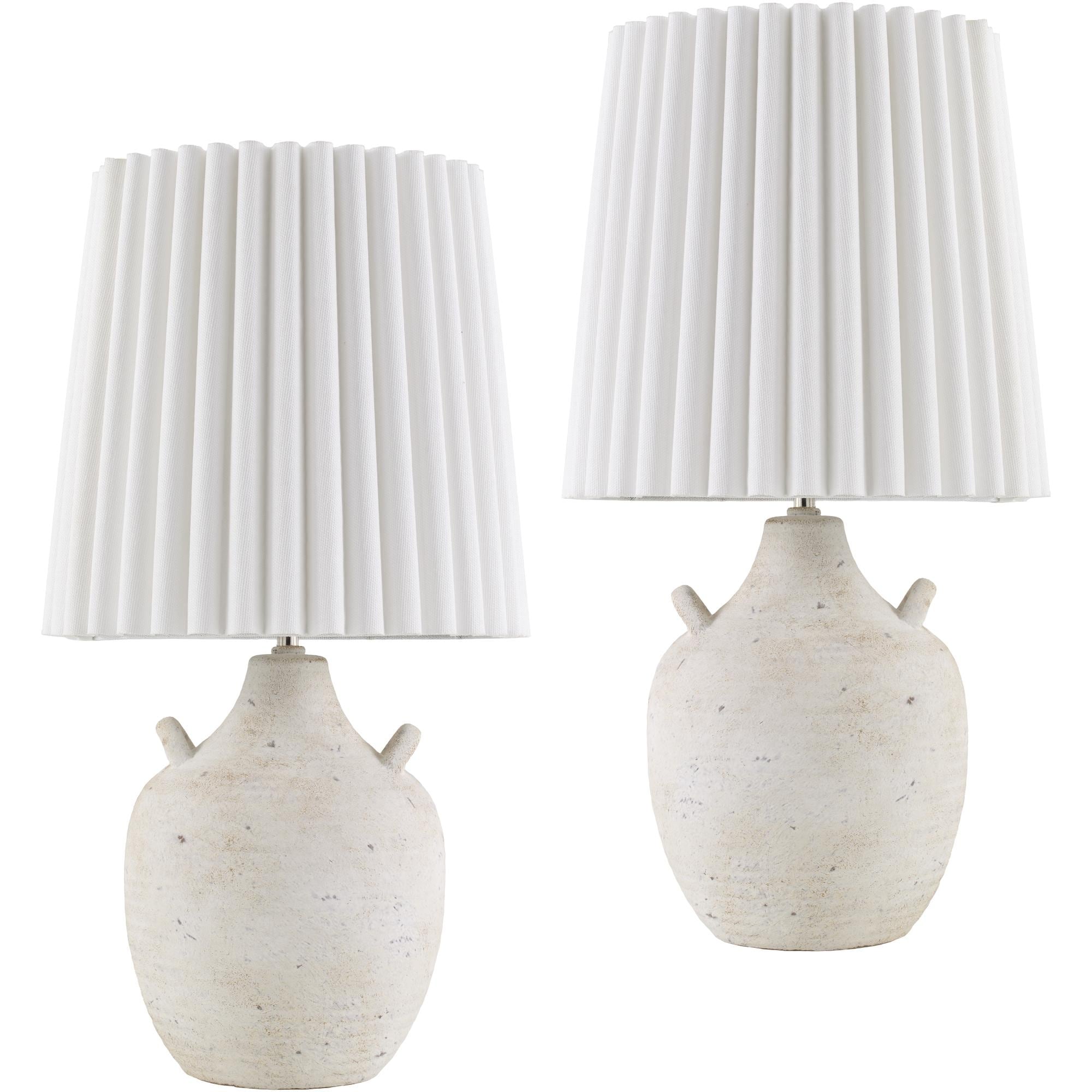 Sunken Accent Table Lamp — Cream Livabliss Table Lamp