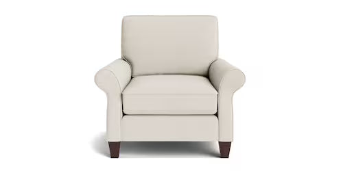 Bassett Davenport Chair and a Half — Your Fabric, Extra Room Bassett Sofa