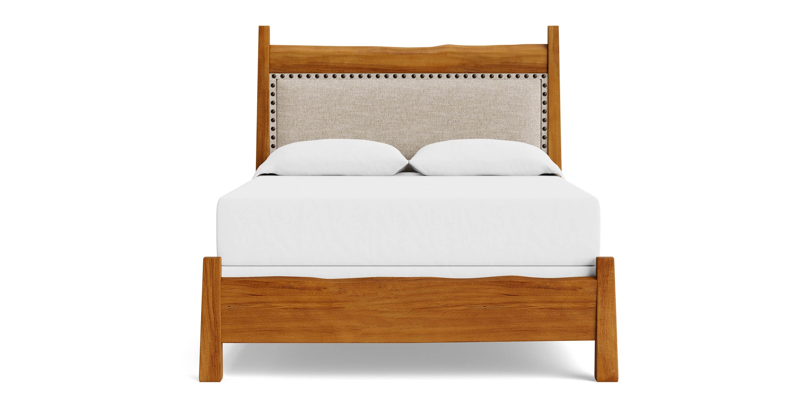 Heritage Live Edge Upholstered Bed Bassett Bedroom Furniture