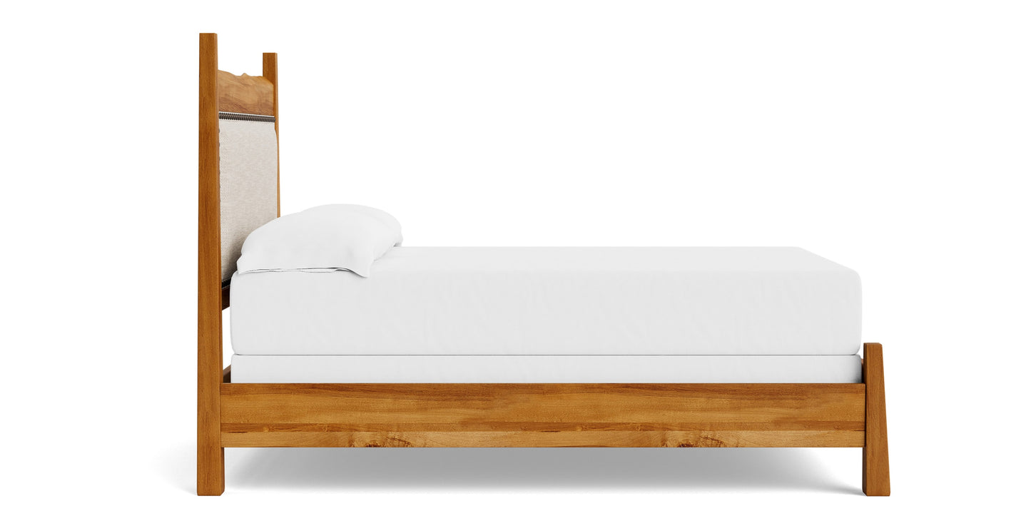 Heritage Live Edge Upholstered Bed Bassett Bedroom Furniture