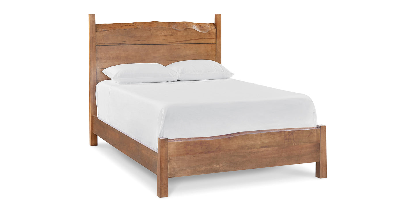 Heritage Live Edge Panel Bed Bassett Bedroom Furniture