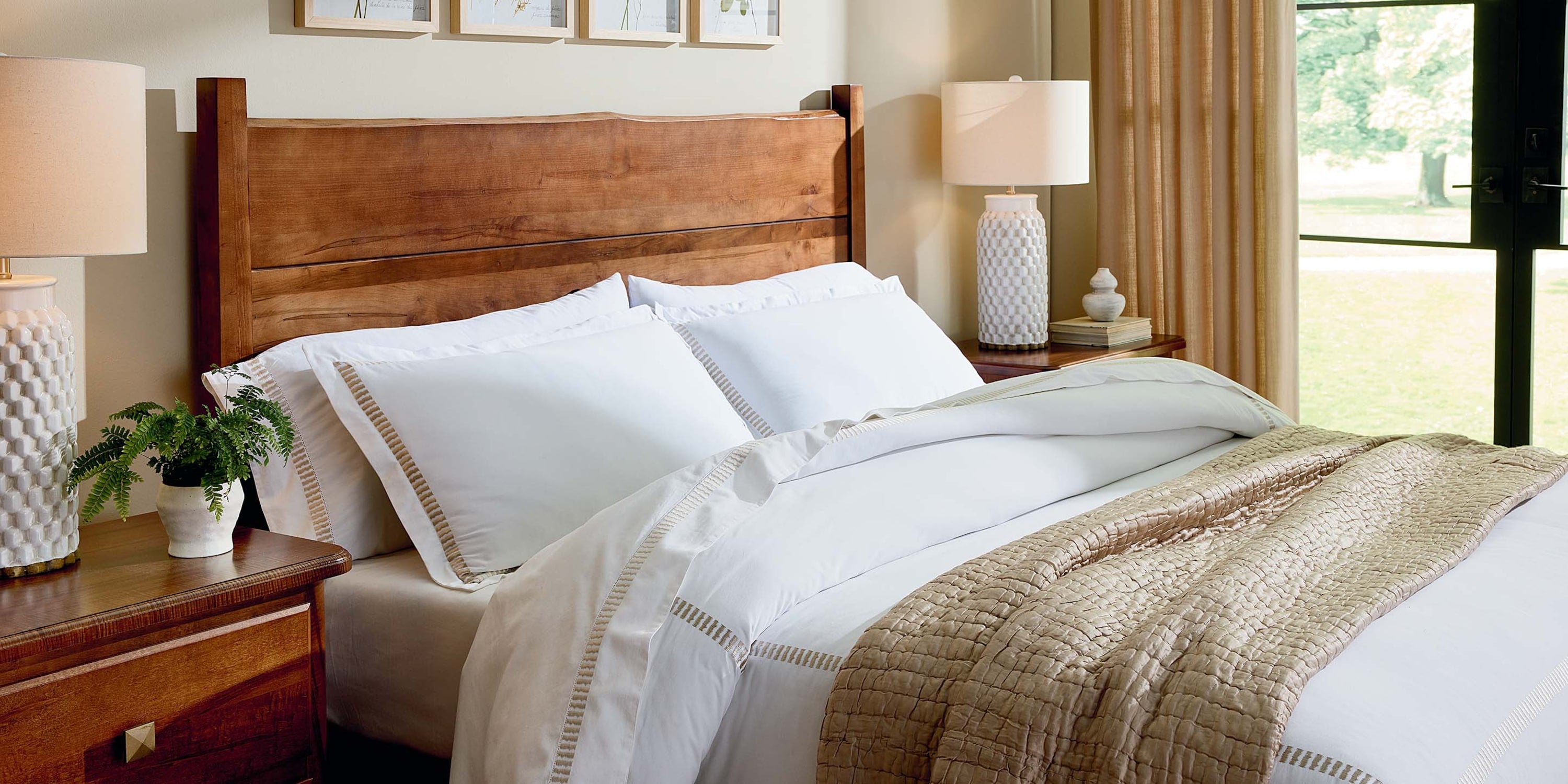 Heritage Live Edge Panel Bed Bassett Bedroom Furniture