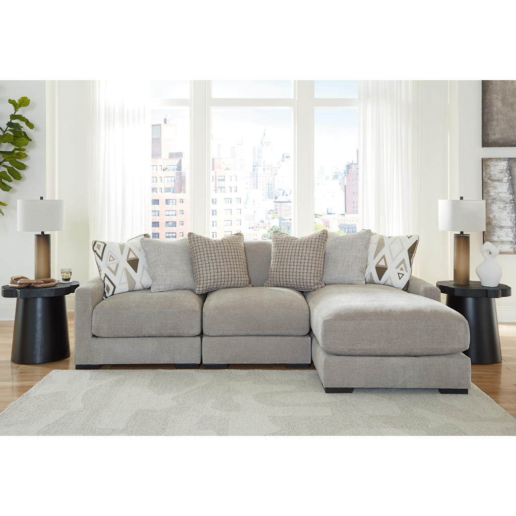 Aslan Court 3-Piece Sofa Sectional with Chaise Benchcraft® Living Room