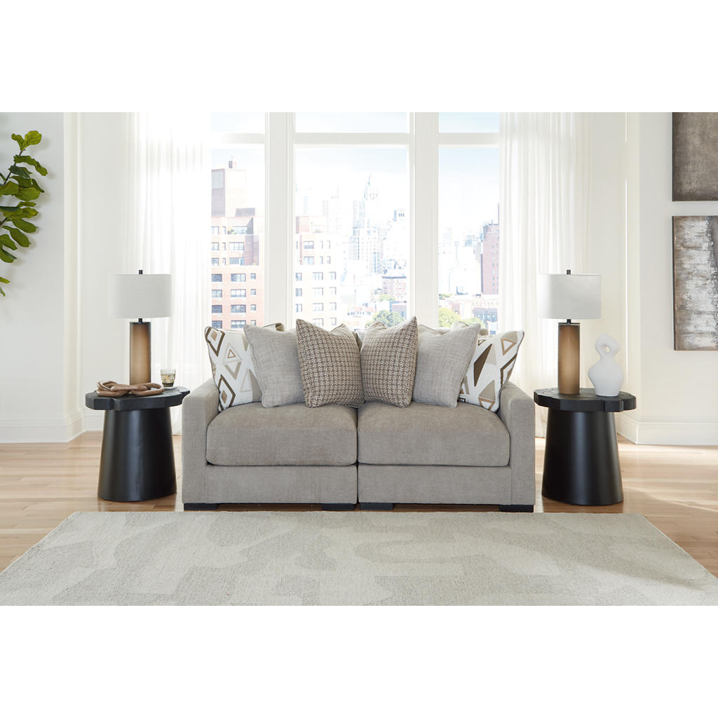 Aslan Court 2-Piece Loveseat Sectional Benchcraft® Living Room